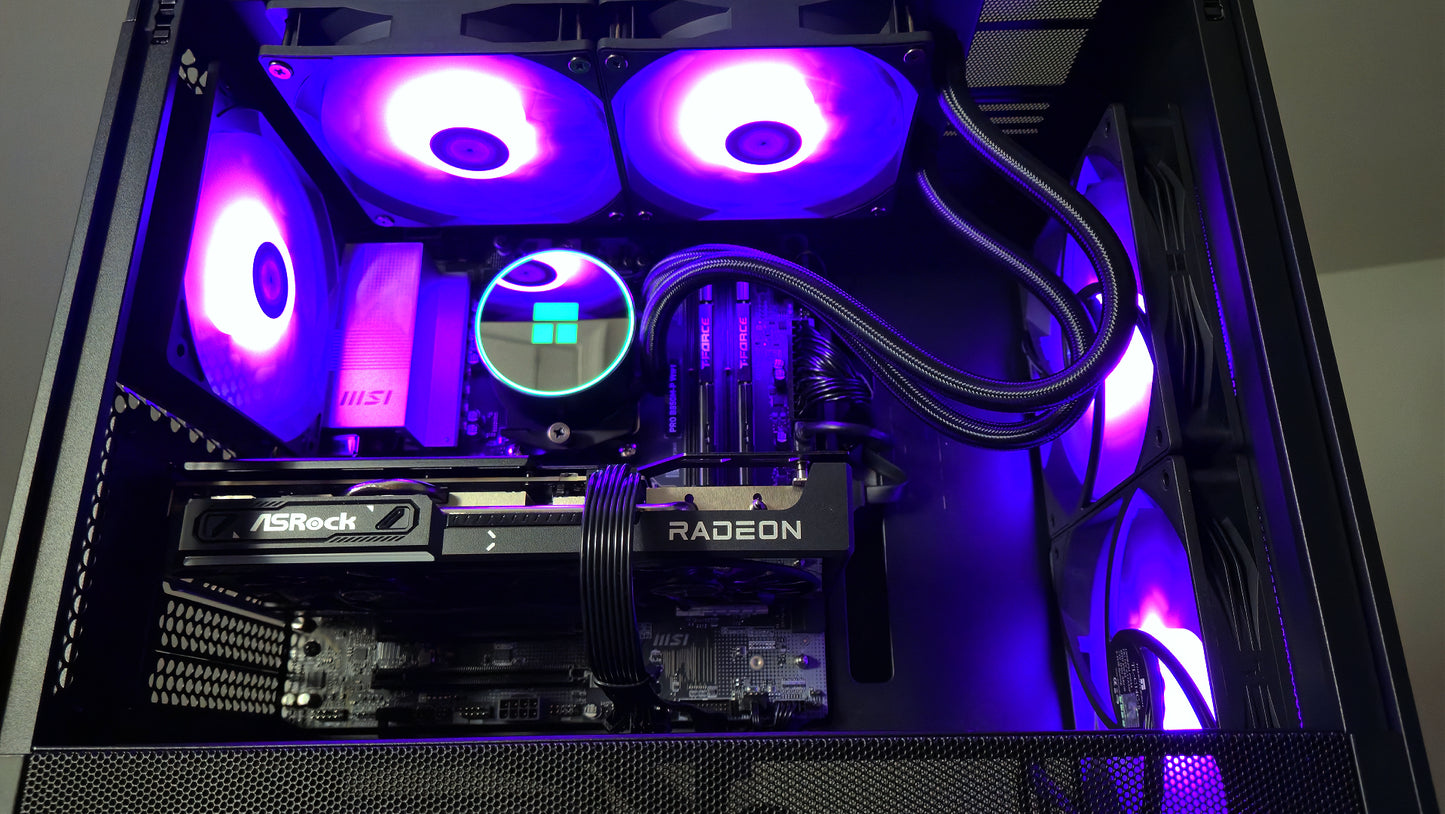 NZXT H3 Flow Custom (9600X / 9060 XT 16GB)